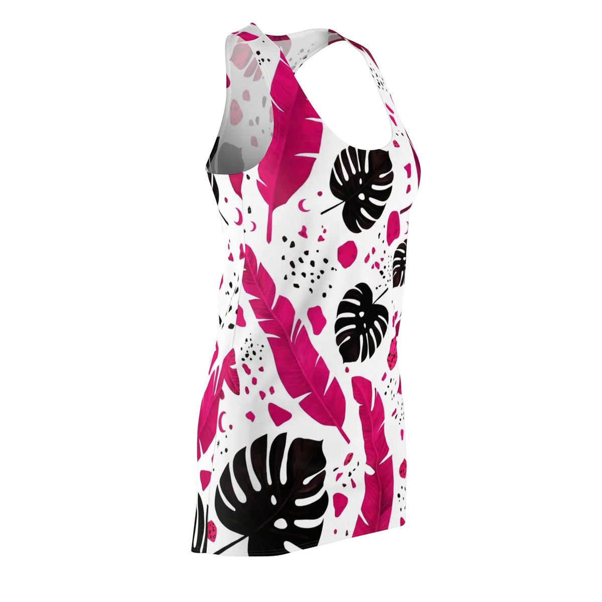 Sensational Beauty Llc Women's Designer Cut & Sew Racerback Dress (AOP)