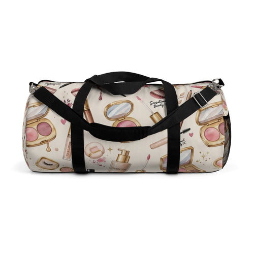 Sensational Beauty Llc Designer Makeup Print Duffel Bag —