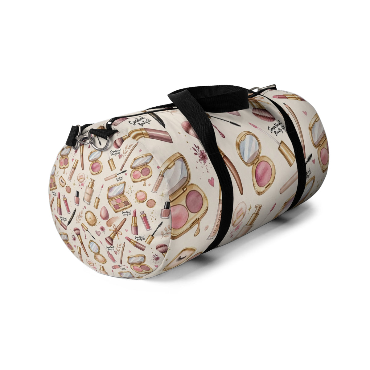 Sensational Beauty Llc Designer Makeup Print Duffel Bag —