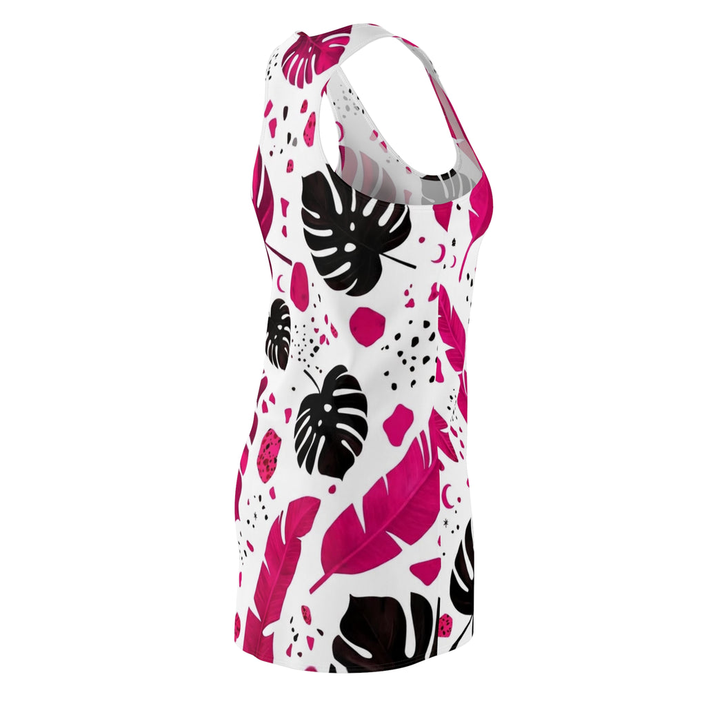 Sensational Beauty Llc Women's Designer Cut & Sew Racerback Dress (AOP)