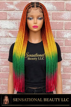 ✨ THE RAINBOW OMBRÉ COLLECTION - Crochet Braided Wig by Sensational Beauty Llc.