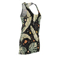 Sensational Beauty Llc Designer Tropical Leaf Racerback Dress — Botanical Monstera & Palm Print