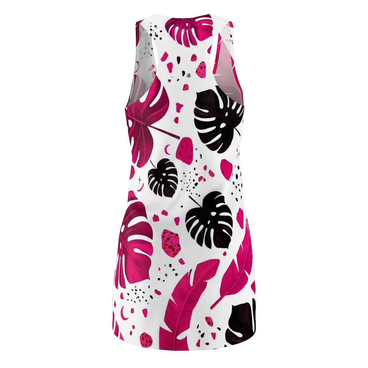 Sensational Beauty Llc Women's Designer Cut & Sew Racerback Dress (AOP)