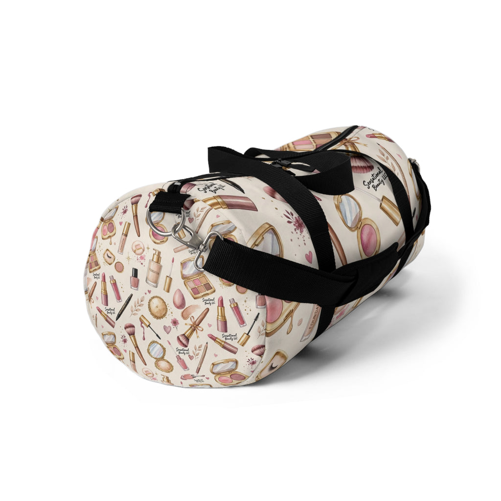 Sensational Beauty Llc Designer Makeup Print Duffel Bag —