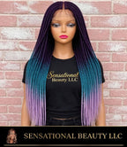 ✨ THE RAINBOW OMBRÉ COLLECTION - Crochet Braided Wig by Sensational Beauty Llc.