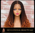 Sensational Beauty LLC - Copper Brown Boho Goddess Box Braided Wig