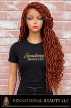 Sensational Beauty LLC -Goddess Faux Locs Wig with Curly Ends