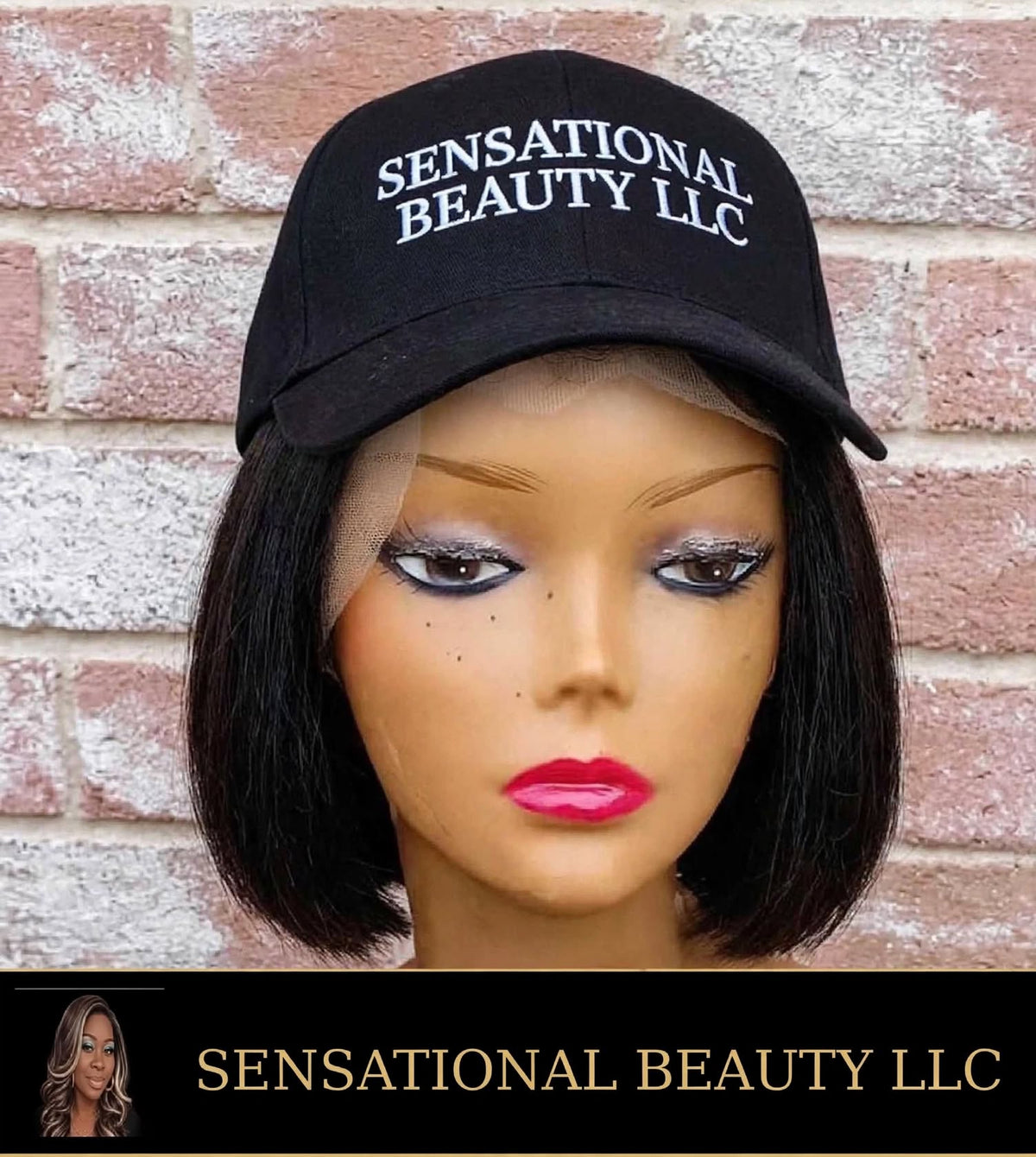 Yaki Straight Bob Natural Black Cap Wig