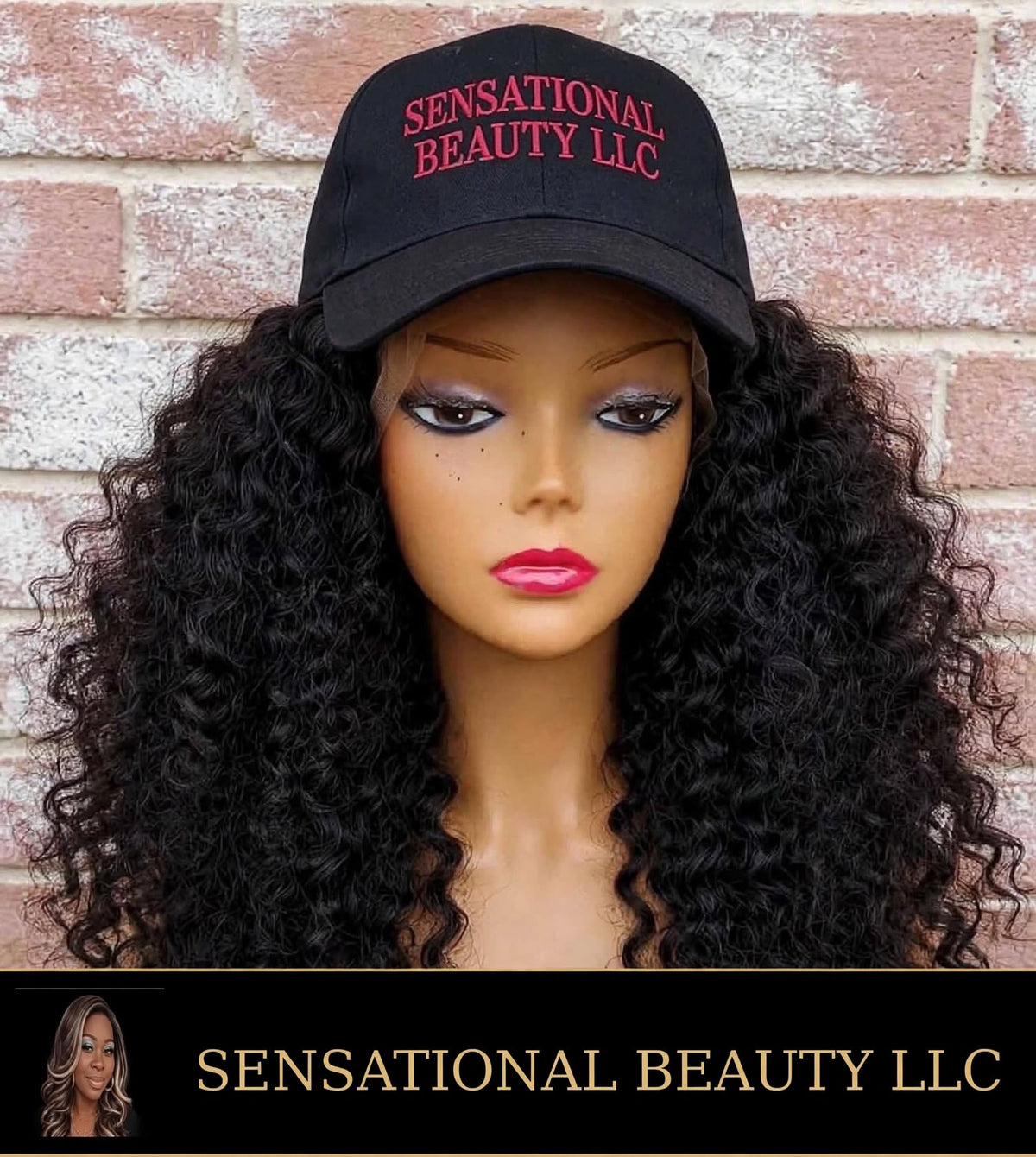 Kinky Curly 4C Afro Natural Black Cap Wig