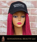 Hot Pink Braided Cap Wig