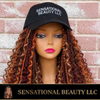 October Fall Spice Curly Boho Braided Baseball Cap Wig Limited Edition