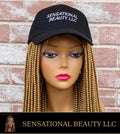 Honey Blonde Braided Cap Wig